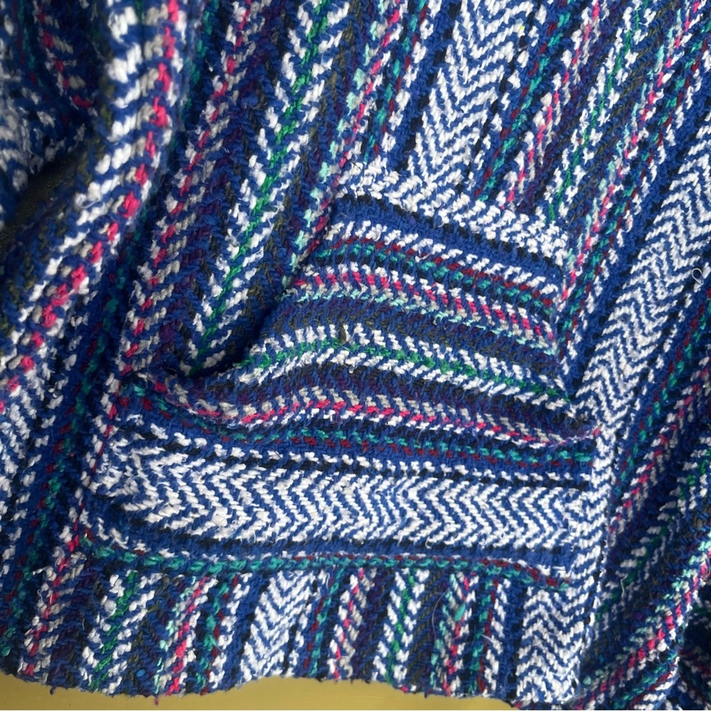 Baja Joe Mexican Hooded Poncho Beach  “Drug Rug” - Picture 4 of 10